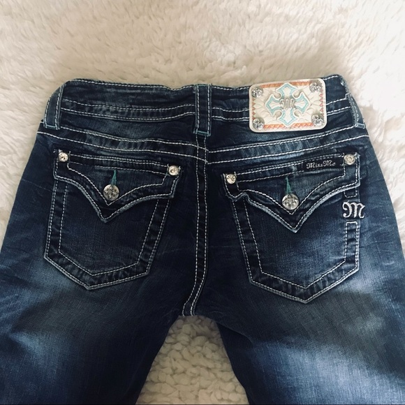 Miss Me Signature Cuffed Skinny Stretchy Women’s Jeans size 27 - Picture 2 of 12